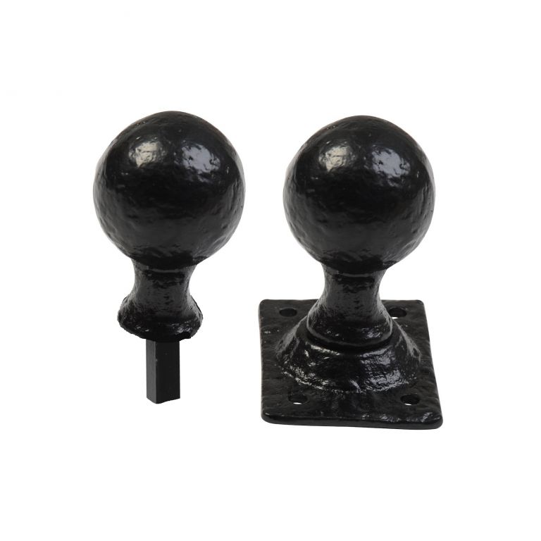 antique black door knobs photo - 14