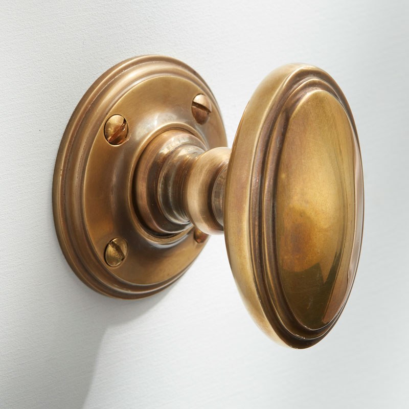antique brass door knob photo - 4