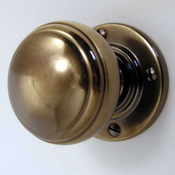 antique brass door knob photo - 9