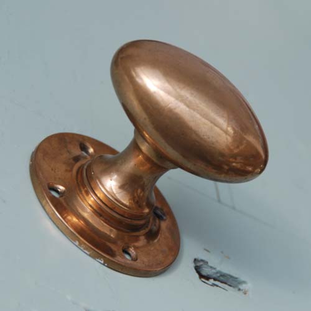 antique copper door knobs photo - 4