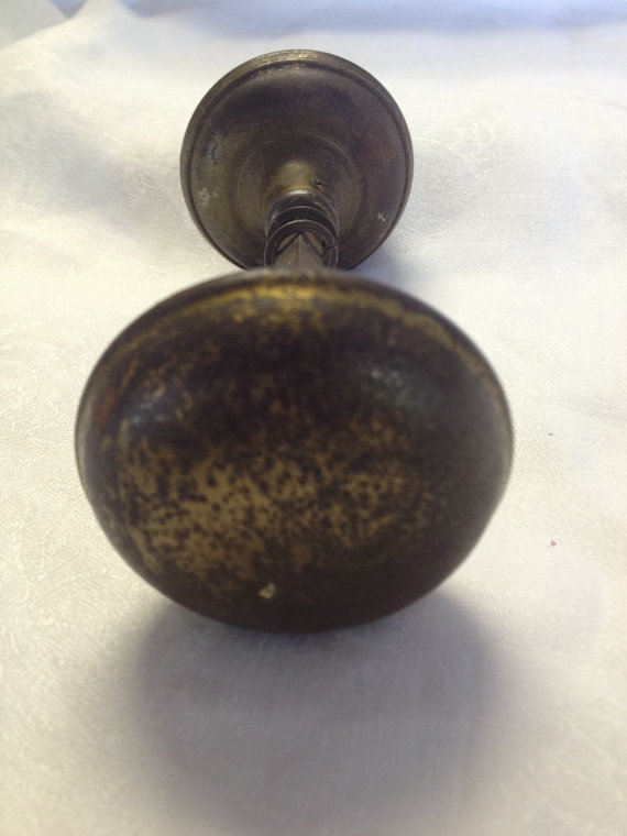 antique copper door knobs photo - 5