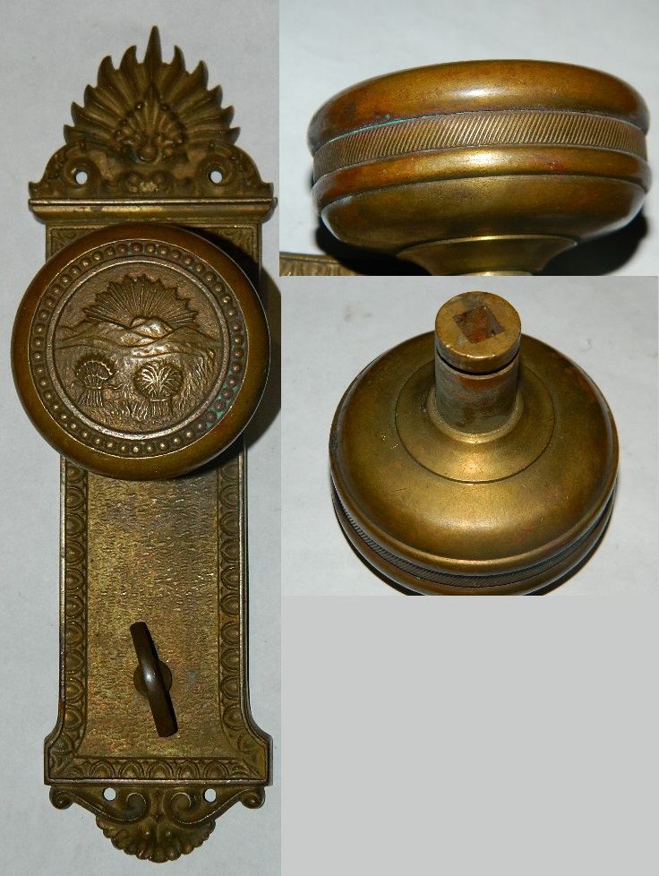 antique door knob hardware photo - 3