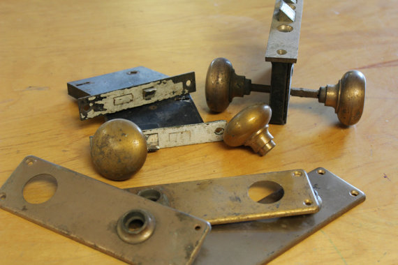 antique door knob parts photo - 18