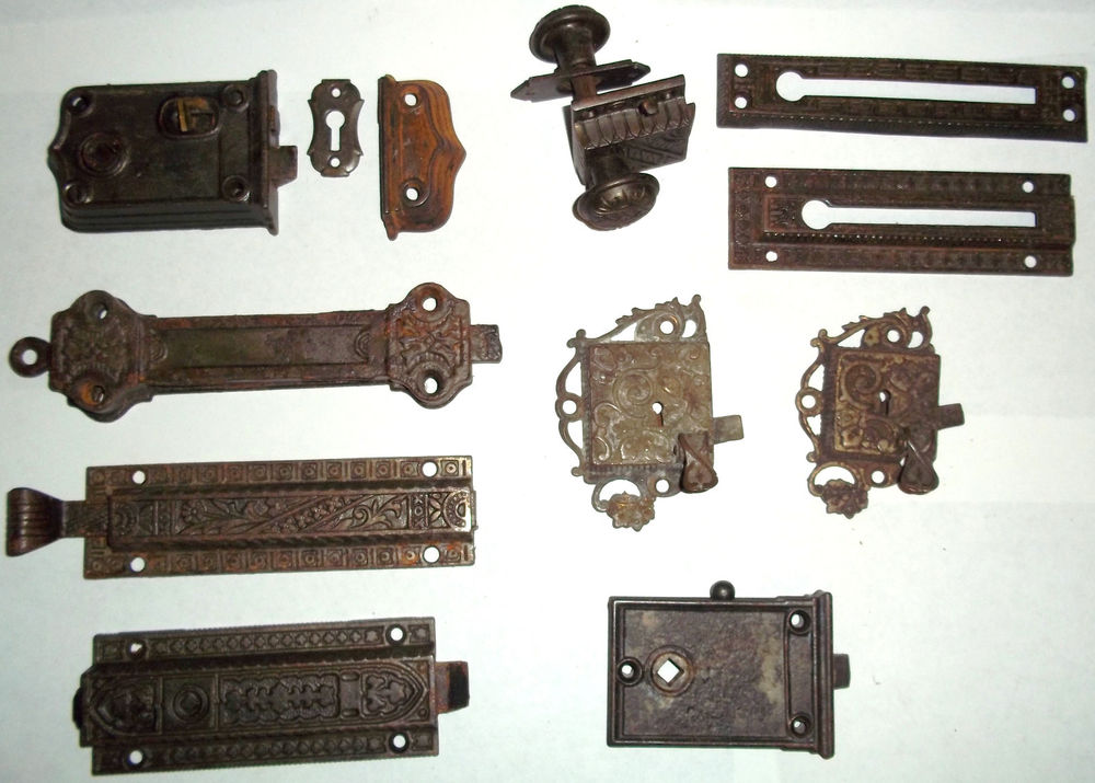 antique door knob parts photo - 9