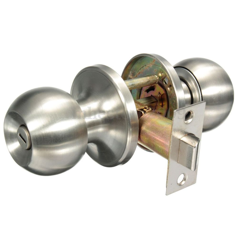 bedroom door knob with key lock photo - 9