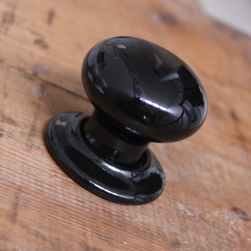 black ceramic door knobs photo - 1