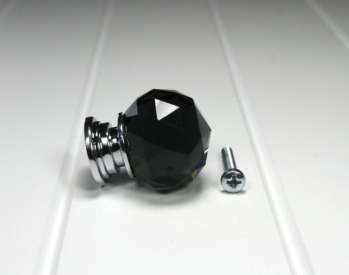 black crystal door knobs photo - 2