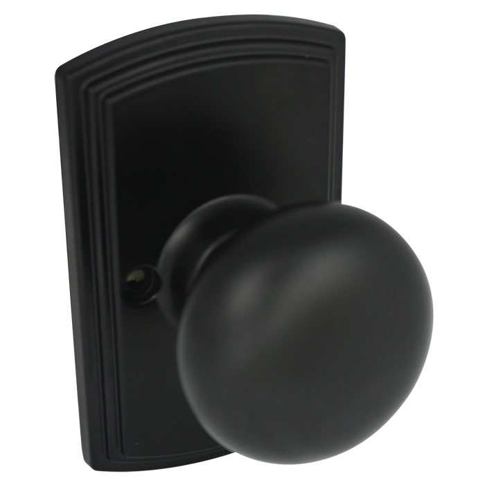 black door knob photo - 19
