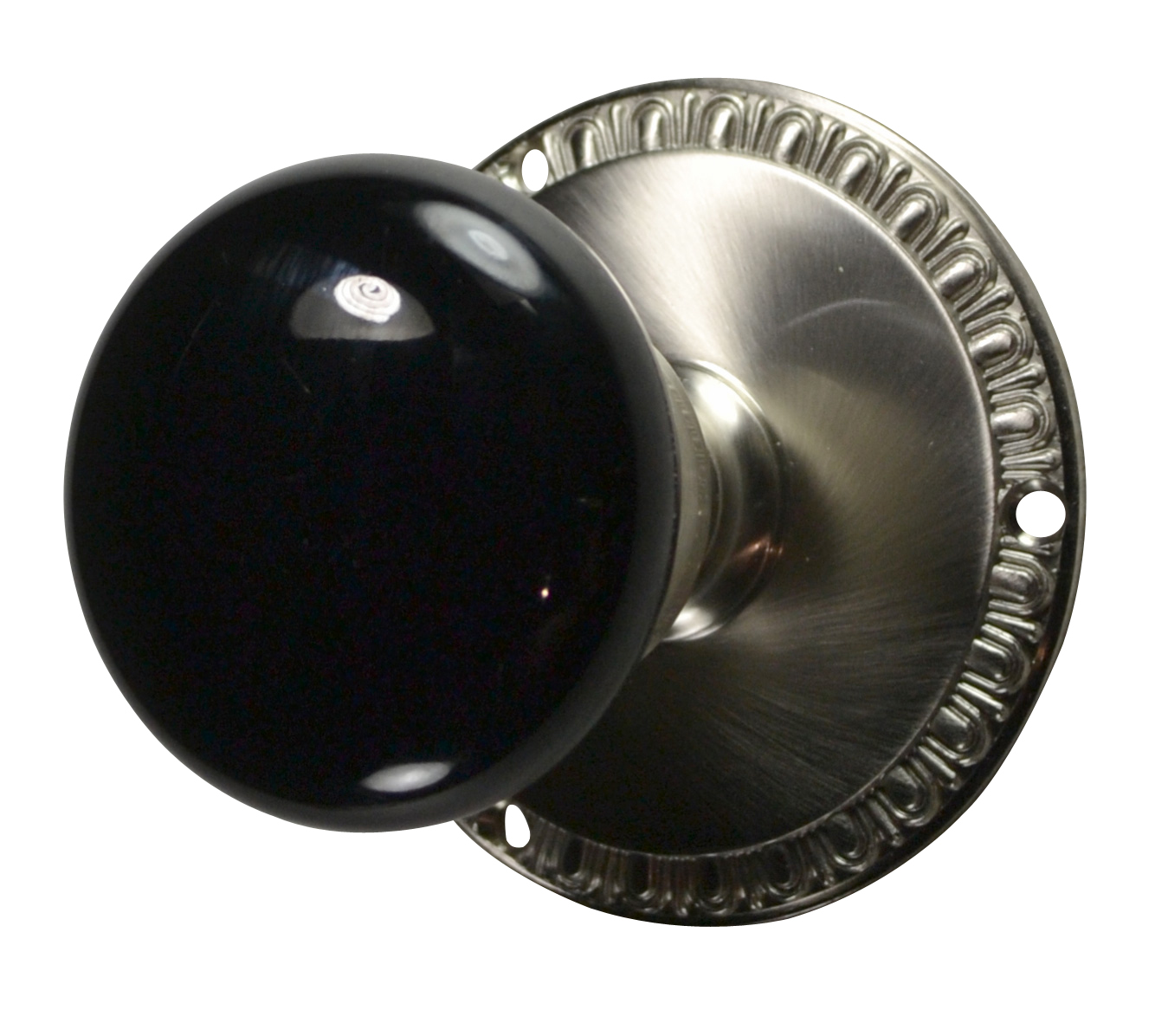 black porcelain door knob photo - 11