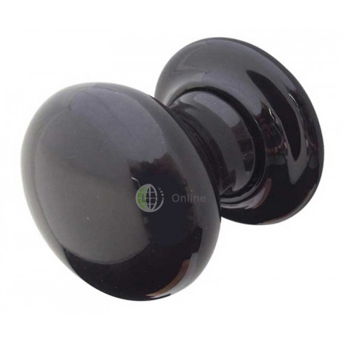 black porcelain door knob photo - 17