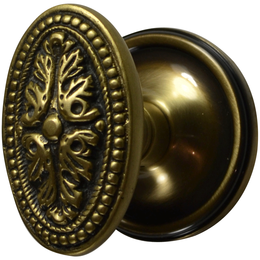 brass door knob plate photo - 1