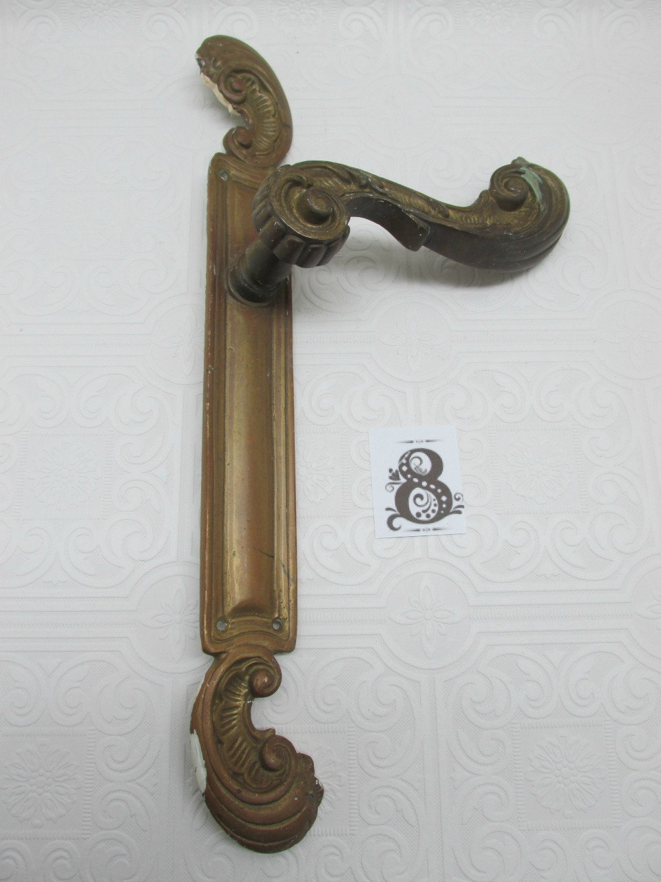 brass door knob plate photo - 19