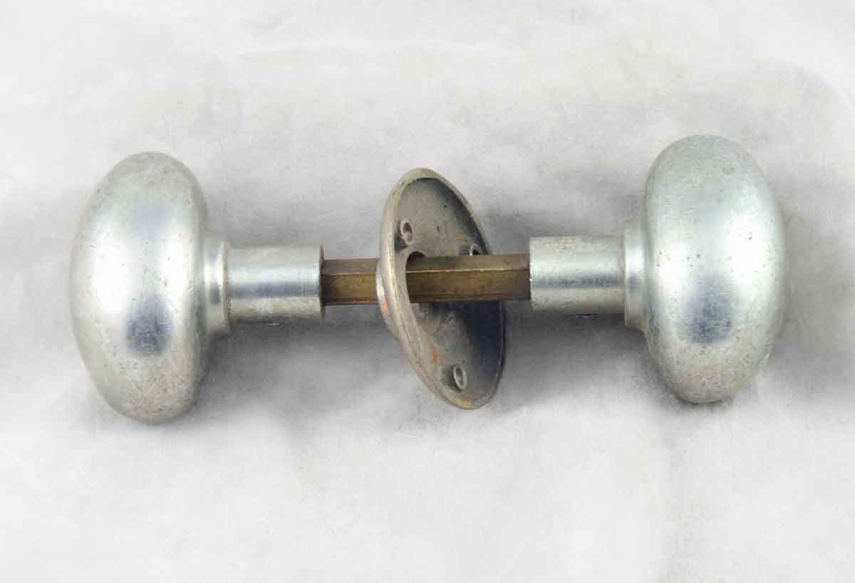 brushed chrome door knobs photo - 4