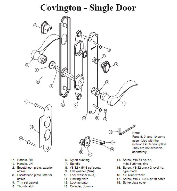 components of a door knob photo - 12