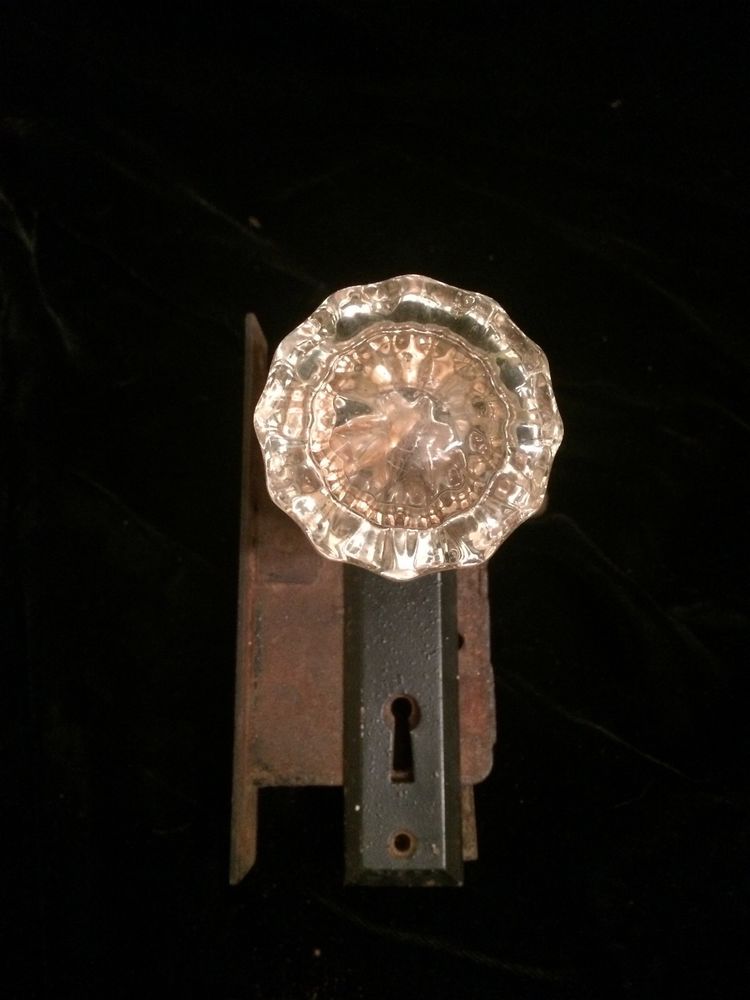 crystal door knobs with lock photo - 14