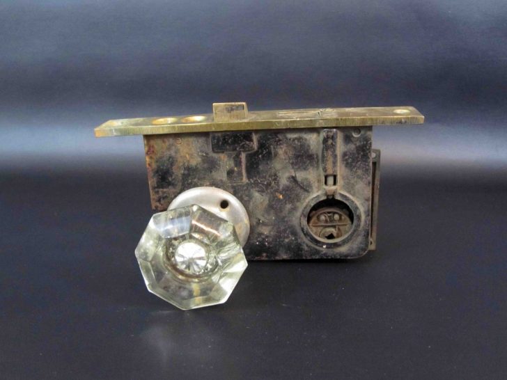 crystal door knobs with lock photo - 15