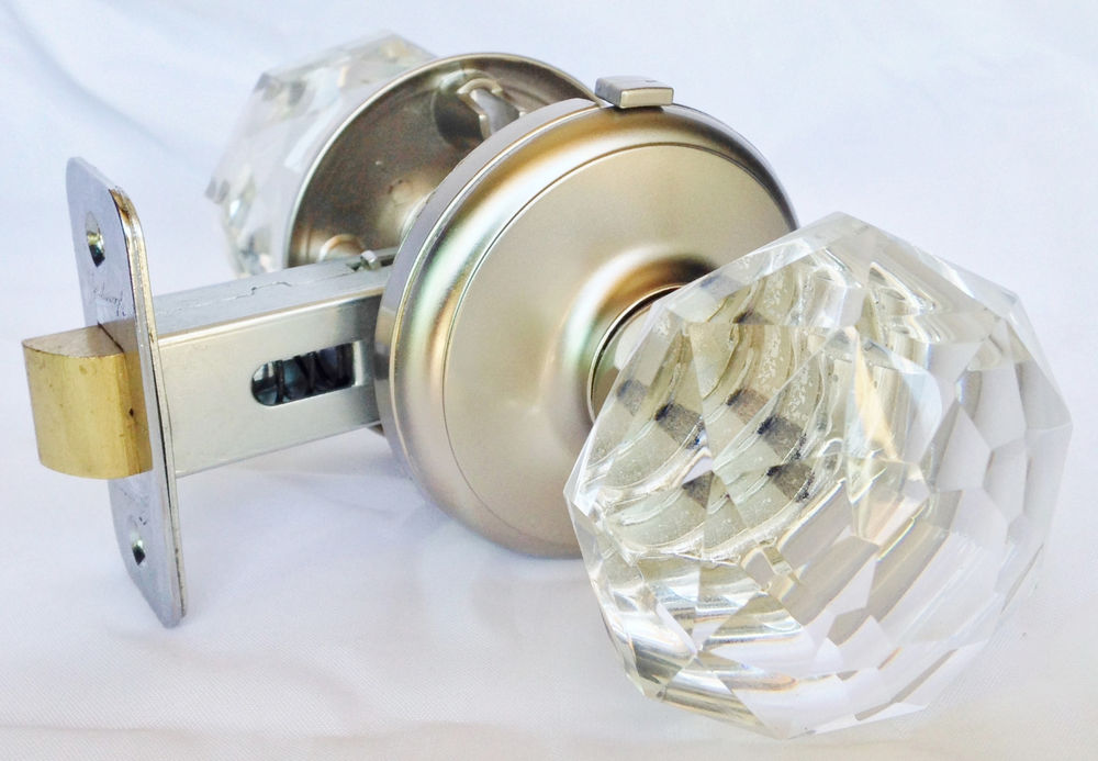 crystal door knobs with locks photo - 2