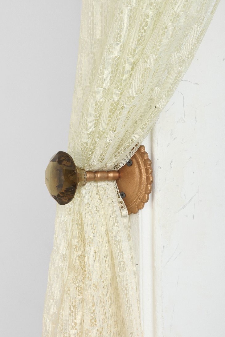 door knob curtain tie back photo - 3