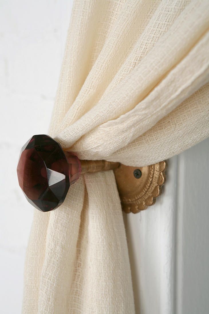 door knob curtain tie backs photo - 2