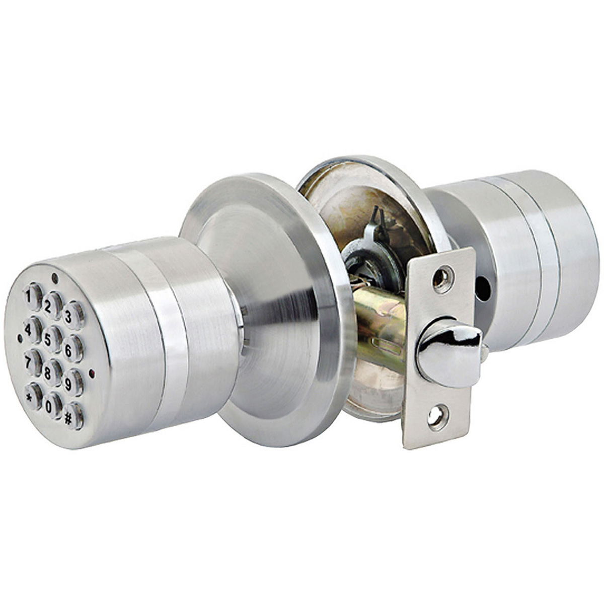 door knob with combination lock photo - 4