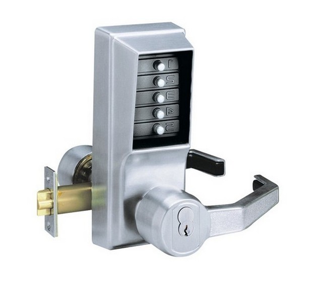 door knob with combination lock photo - 5