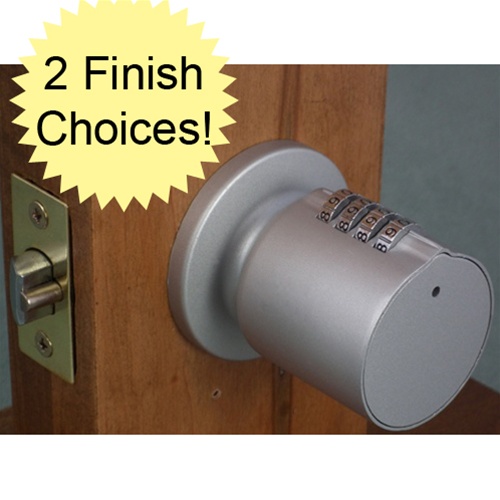 door knob with combination lock photo - 7