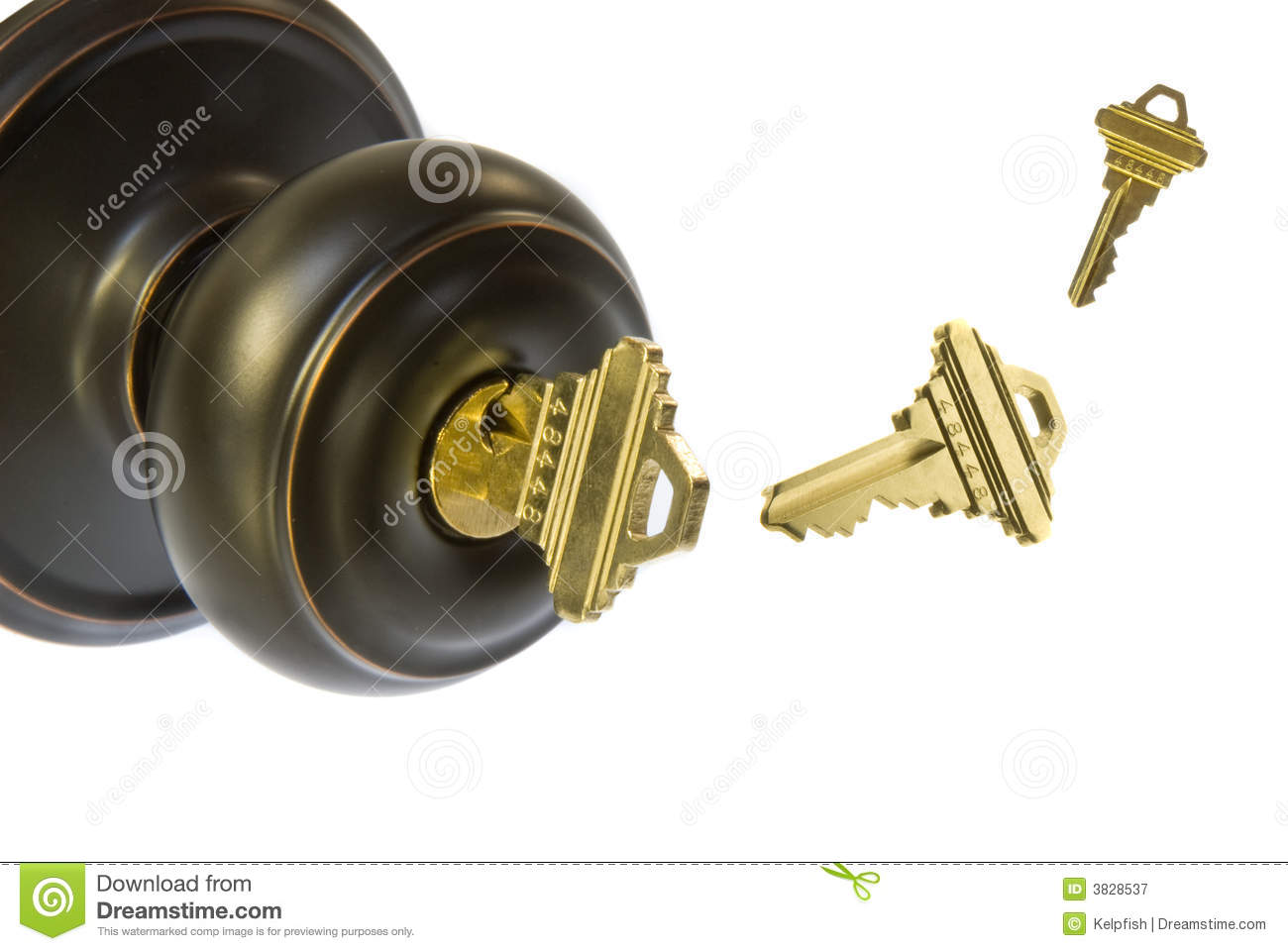 door knob with key photo - 7