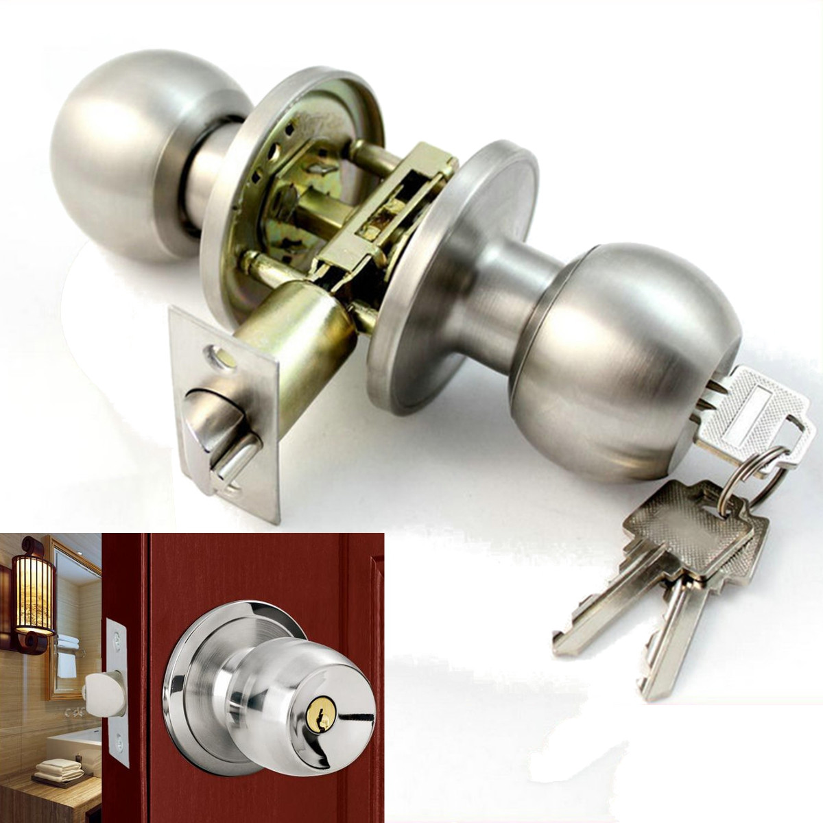 door knobs with key lock photo - 20