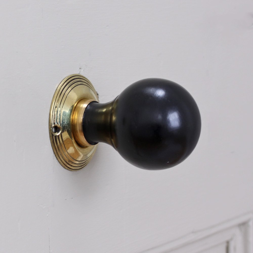 ebonised door knobs photo - 5