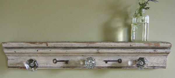 glass door knob coat rack photo - 14