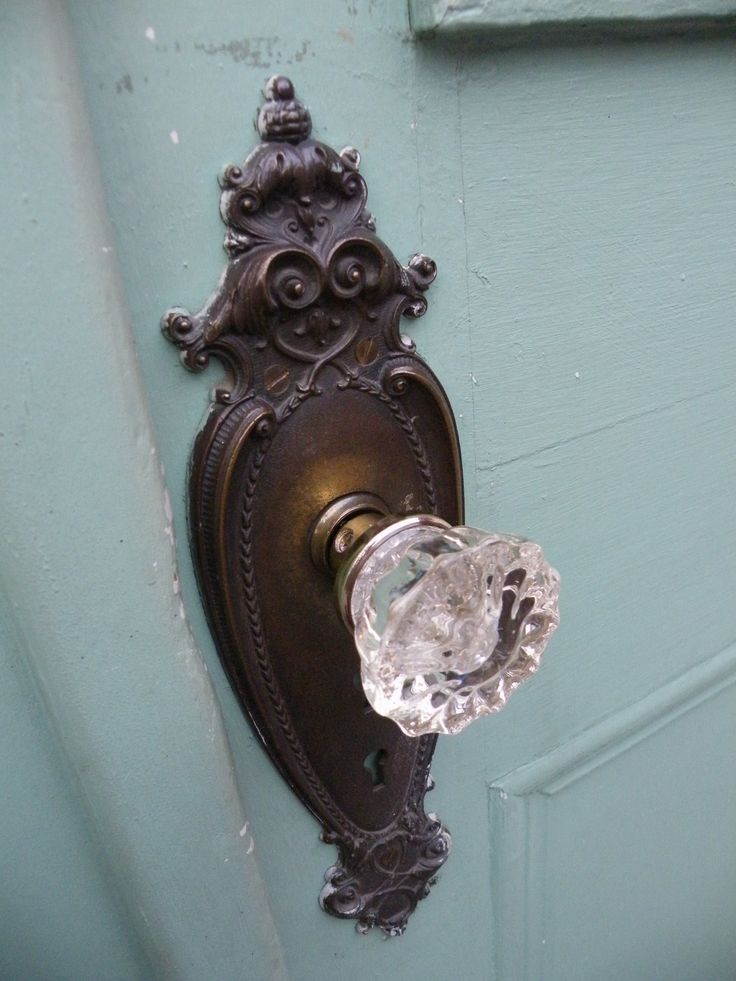 glass door knobs antique photo - 20