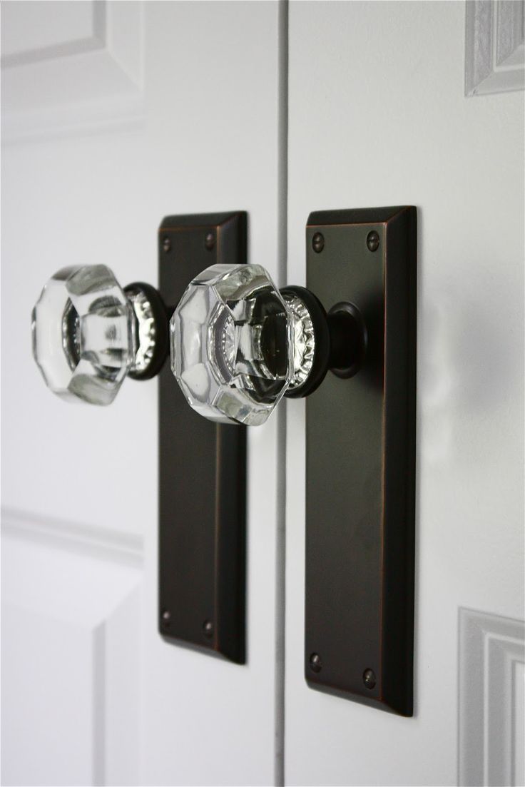 glass door knobs with lock photo - 7