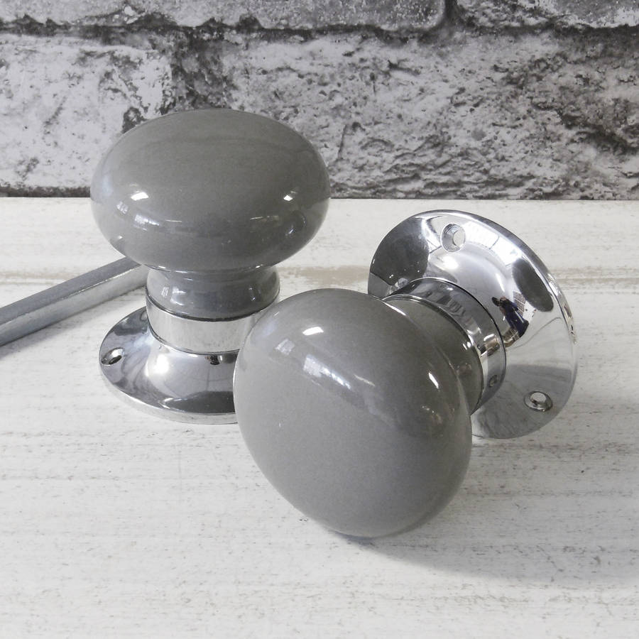 grey door knobs photo - 5