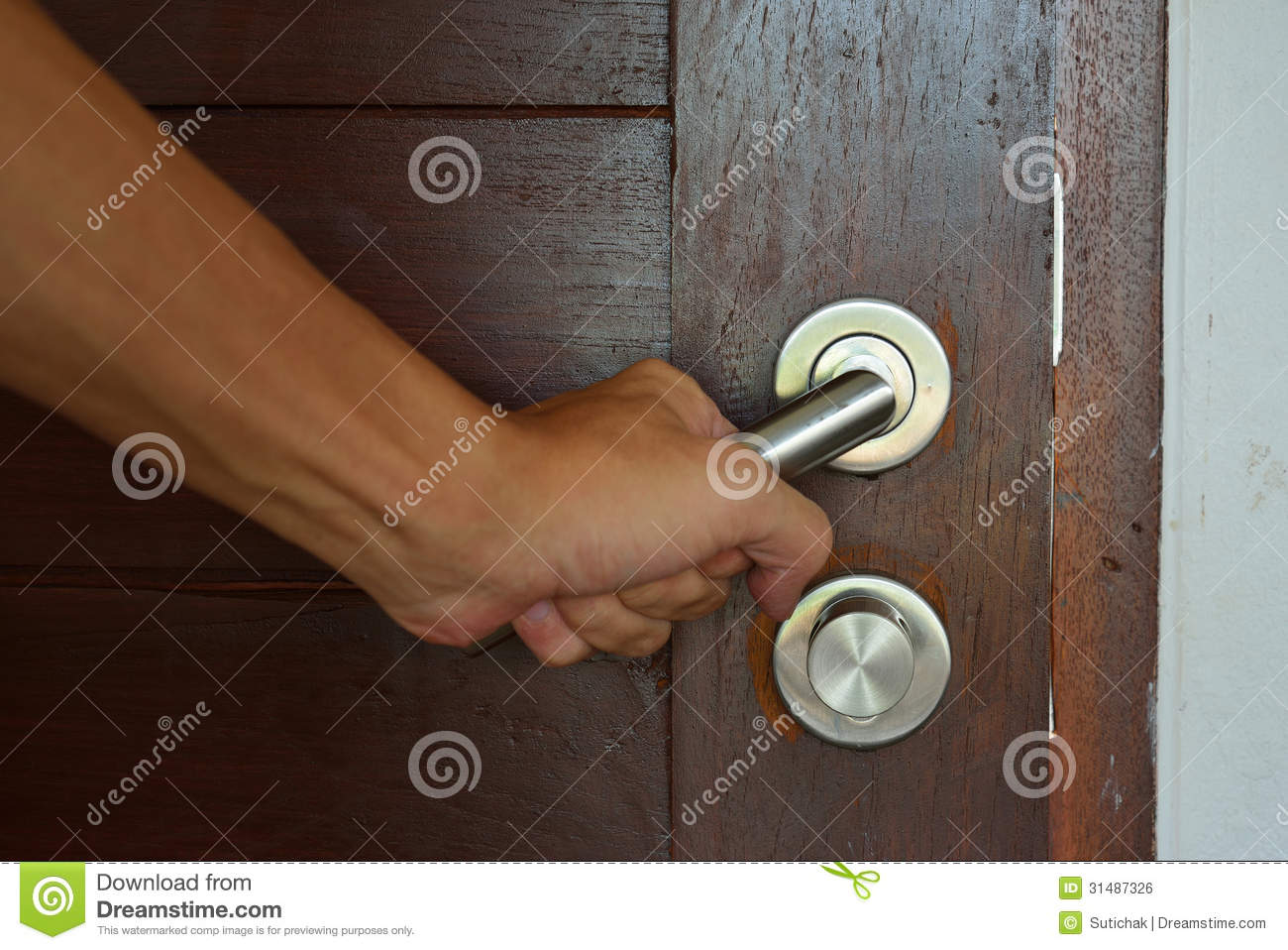 hand door knob photo - 12