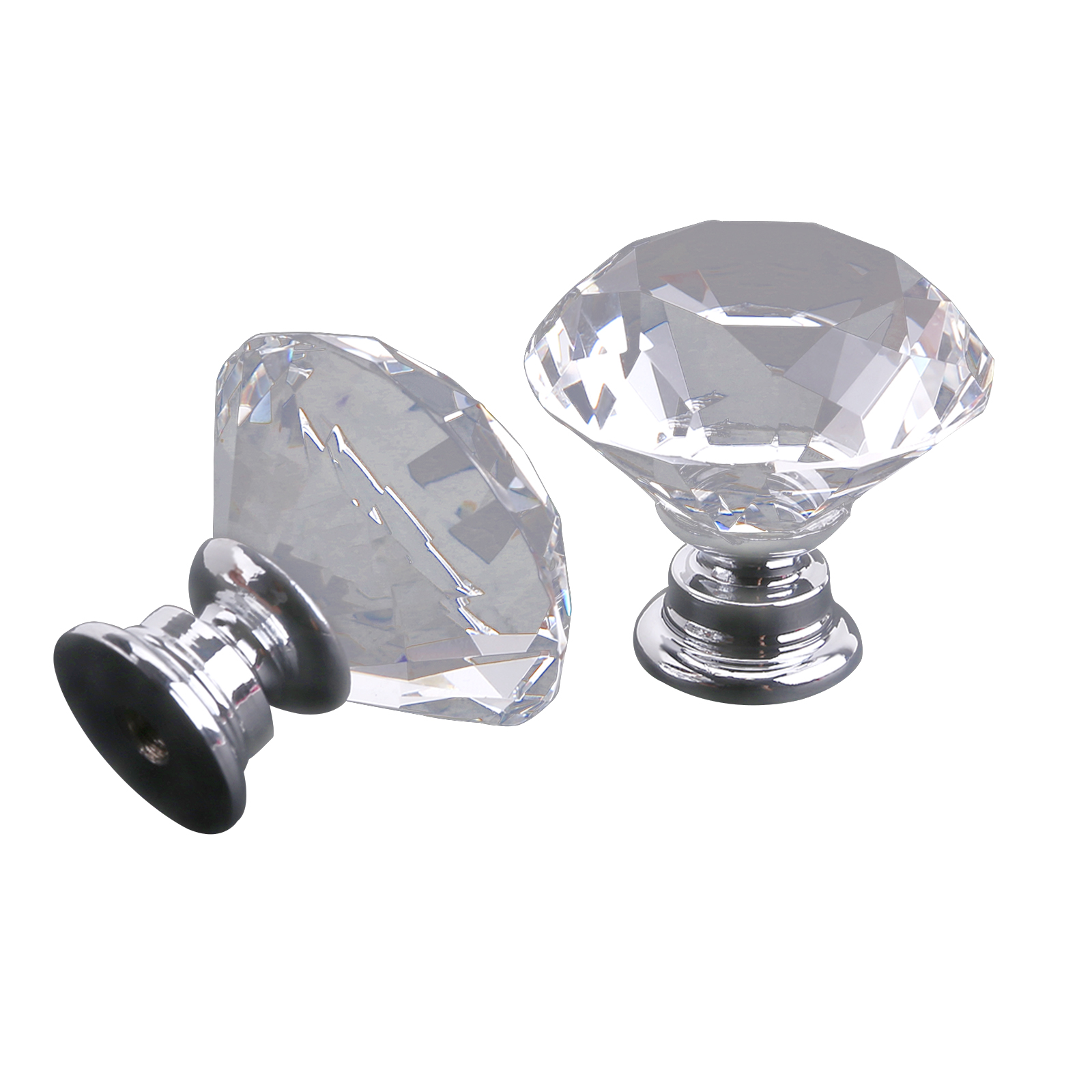 Large crystal knobs
