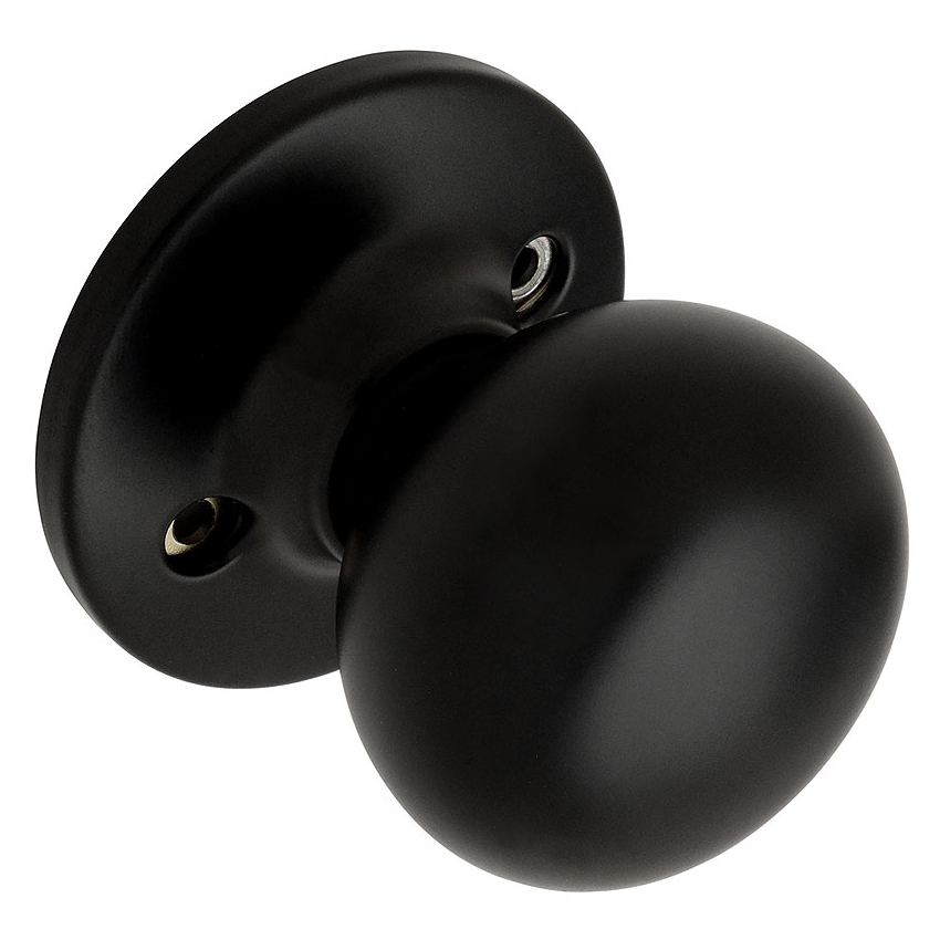 matte black door knobs photo - 9