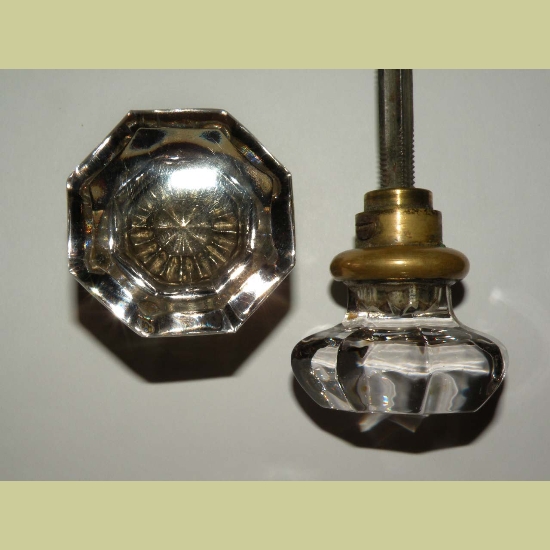 octagonal glass door knobs photo - 3