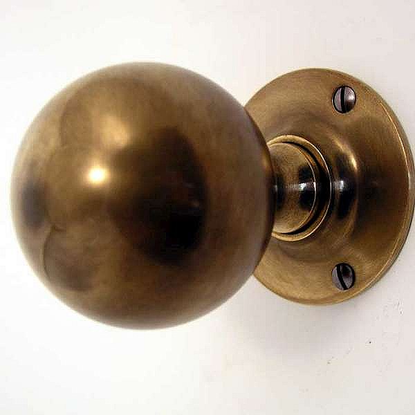 old brass door knobs photo - 10