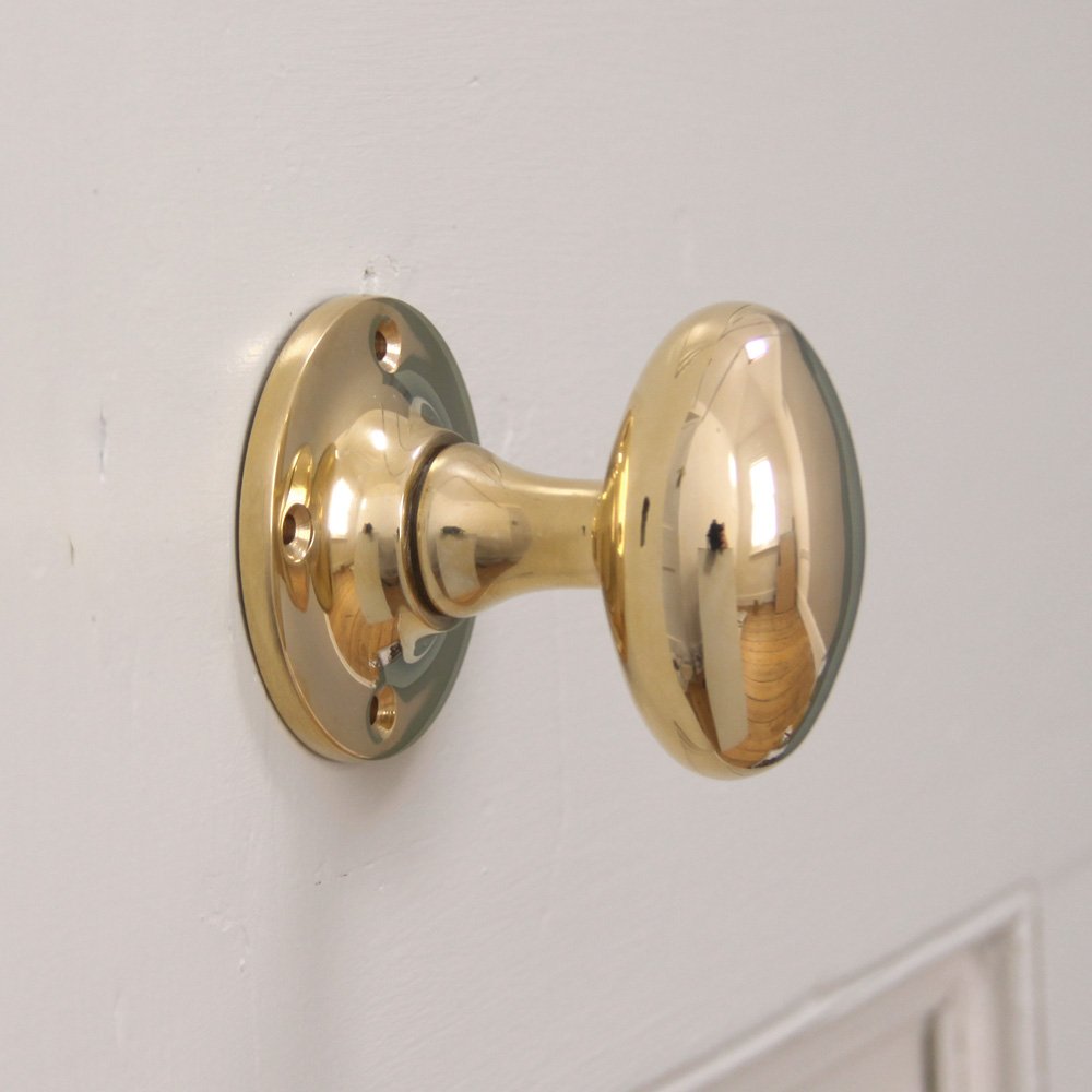 oval brass door knobs photo - 1