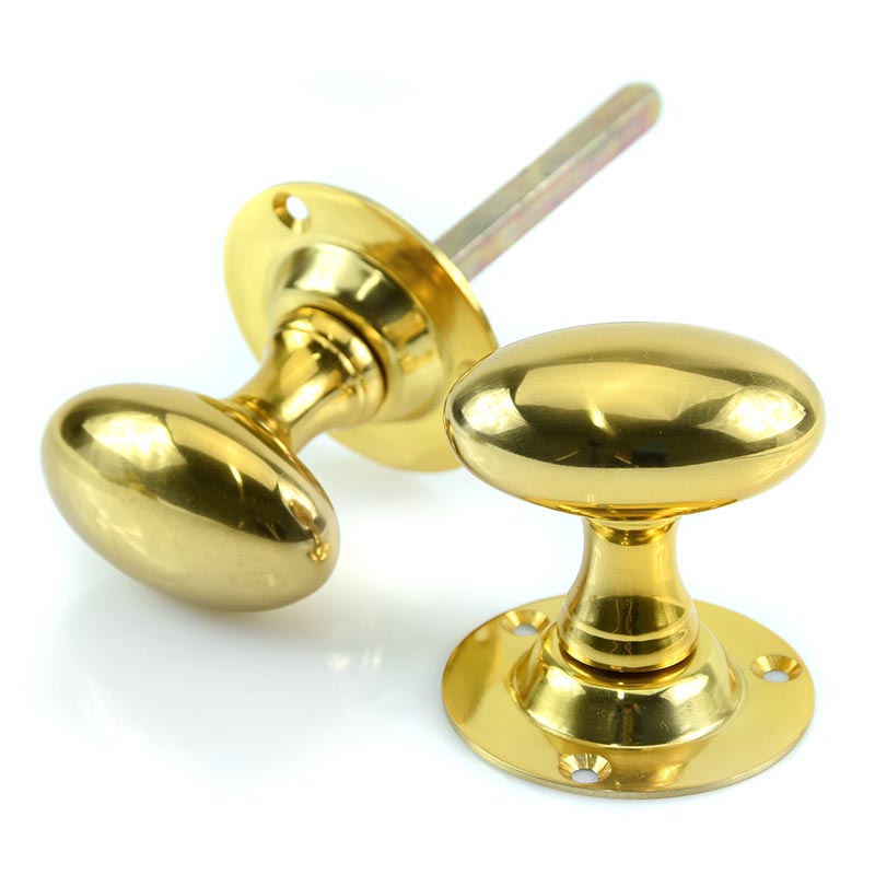 oval brass door knobs photo - 11