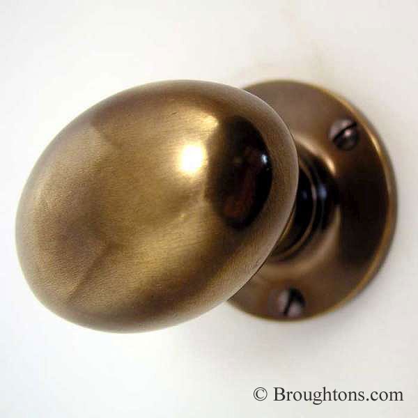 oval brass door knobs photo - 16