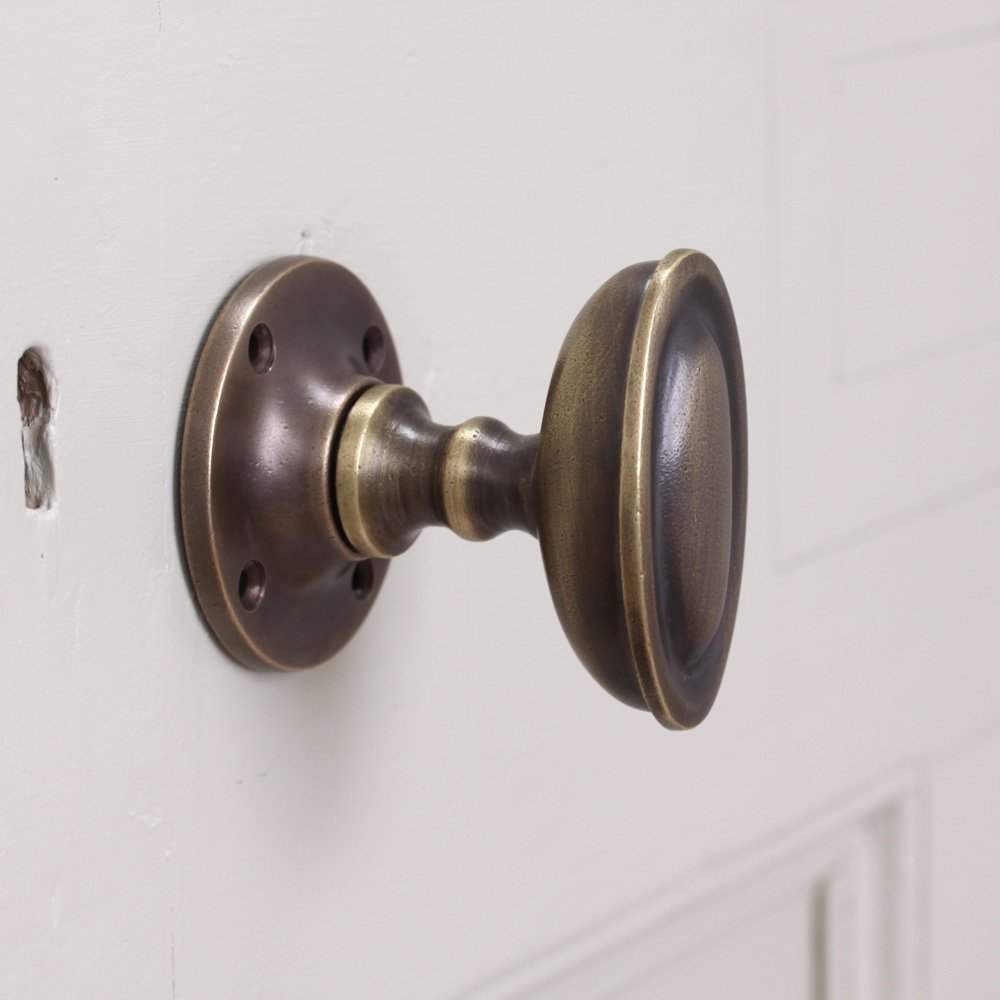 oval brass door knobs photo - 7