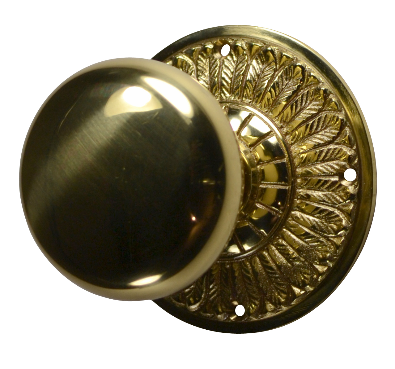 polished brass door knobs photo - 13