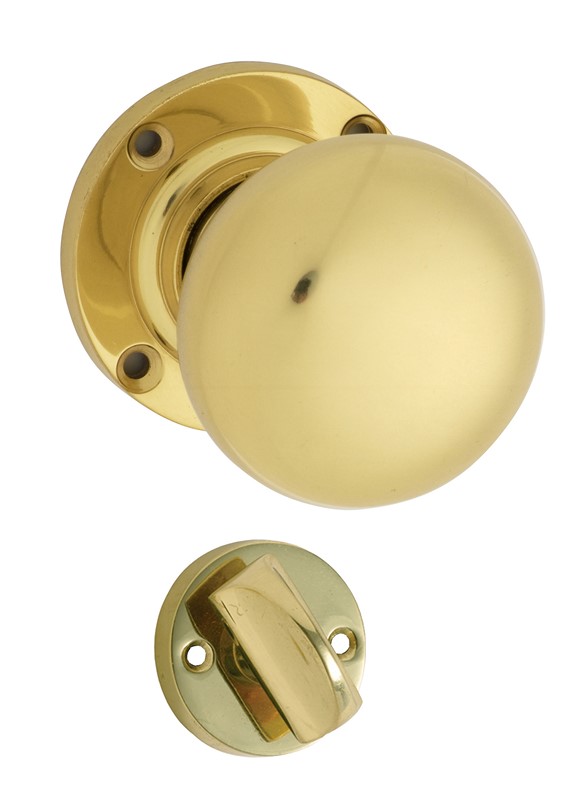 polished brass door knobs photo - 9