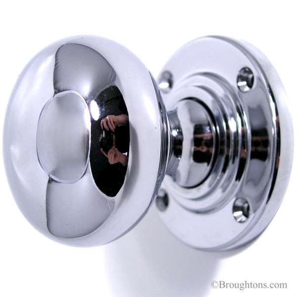 polished chrome door knobs photo - 4