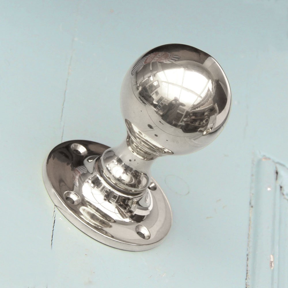 polished nickel door knobs photo - 1