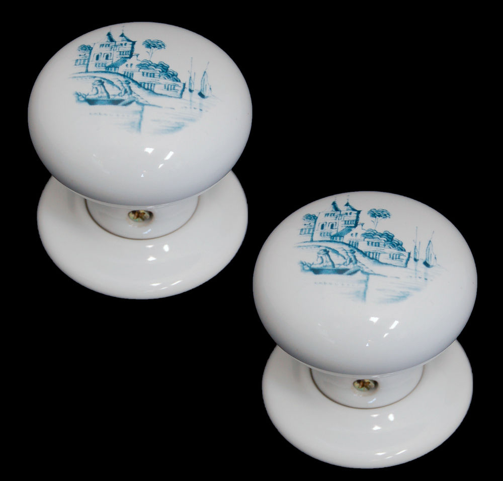 porcelain door knob set photo - 15