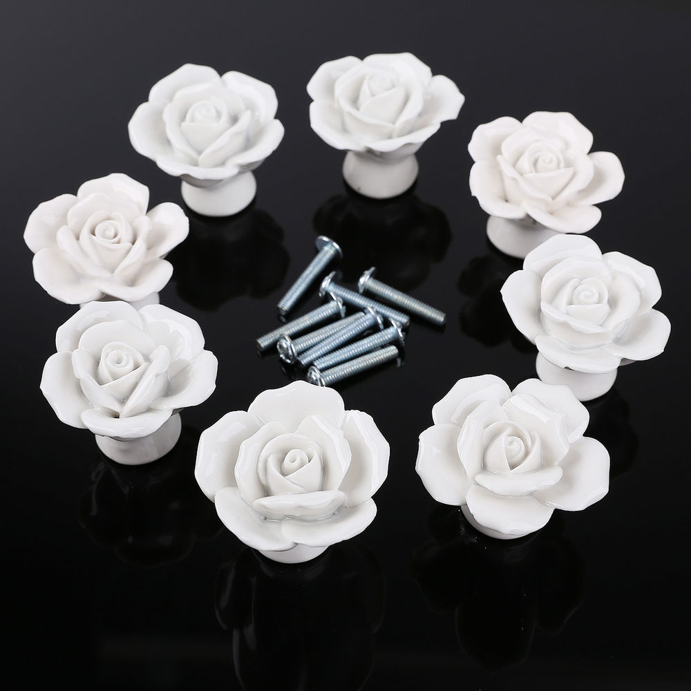 porcelain door knobs floral photo - 9