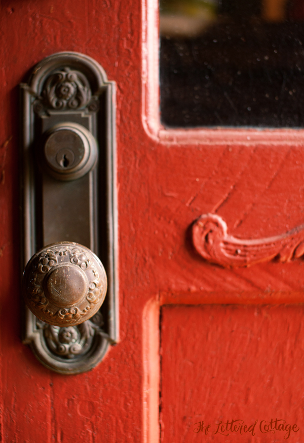 red door knob photo - 15