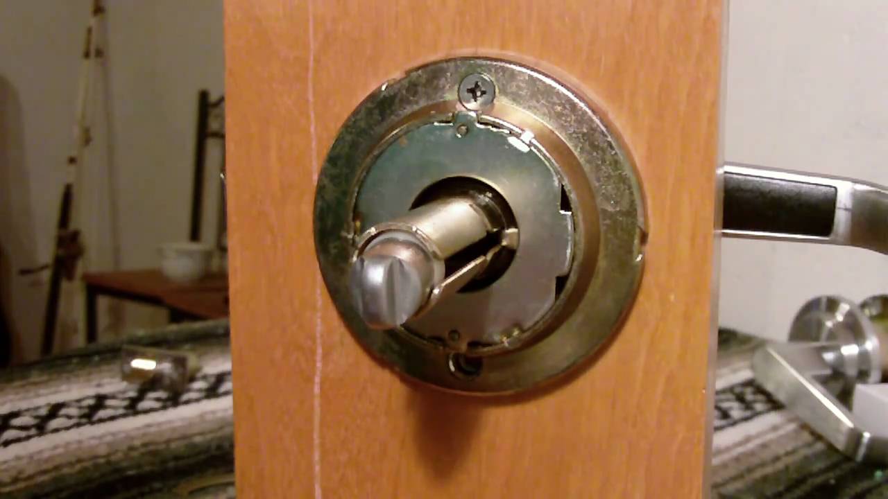 remove schlage door knob photo - 11